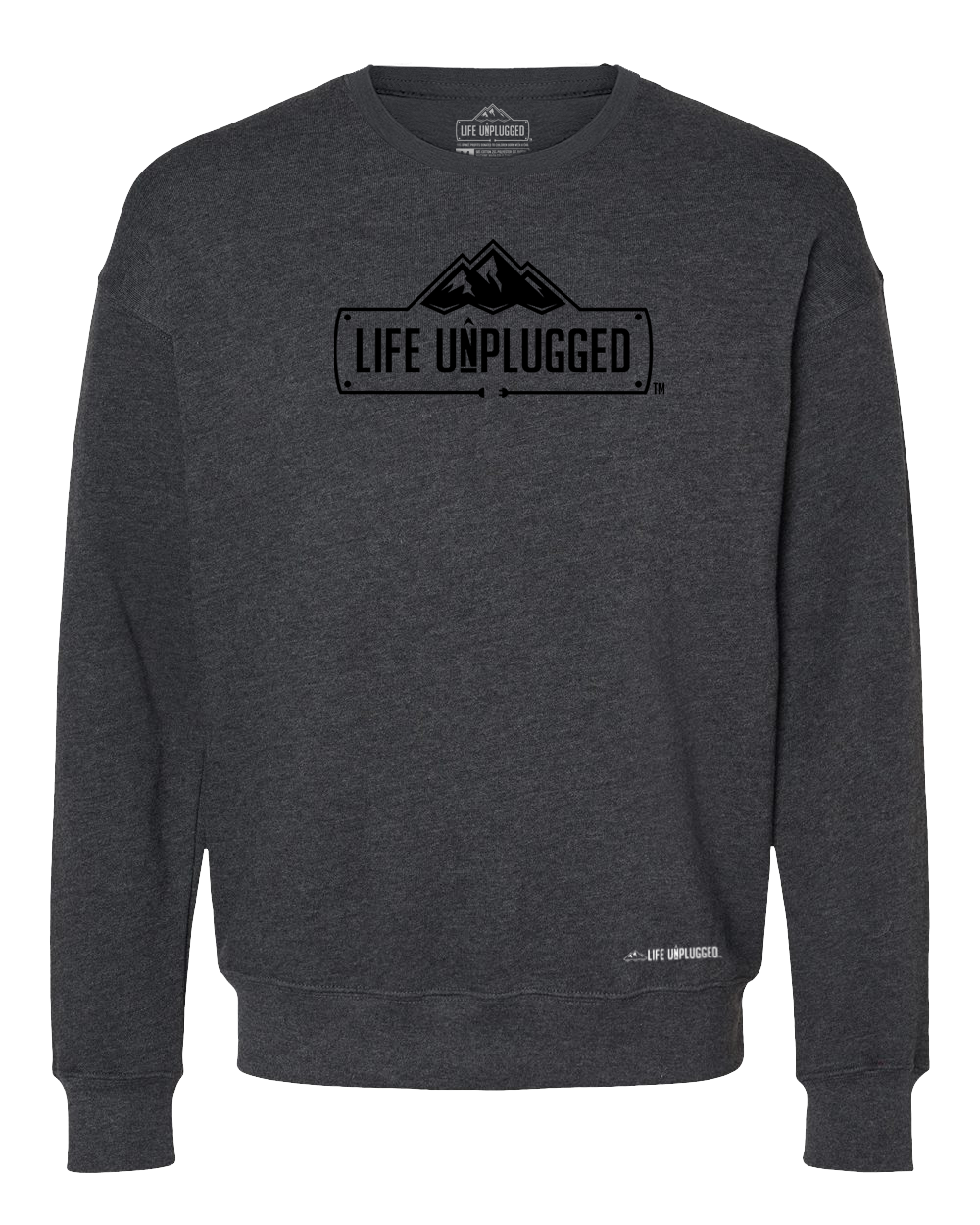 Life Unplugged Logo Midweight Super Soft Crewneck Sweatshirt