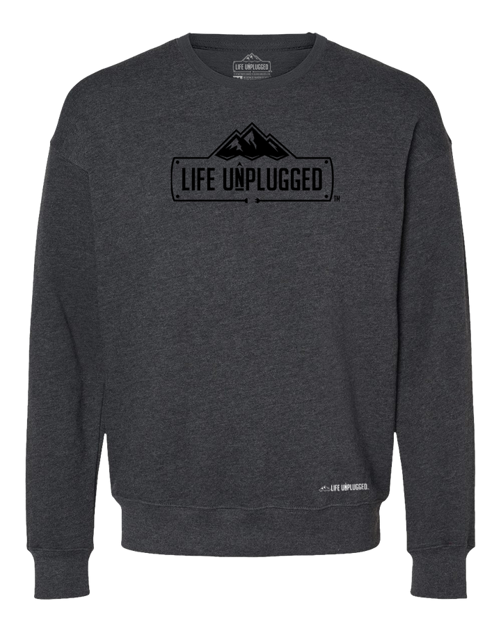 Life Unplugged Logo Midweight Super Soft Crewneck Sweatshirt