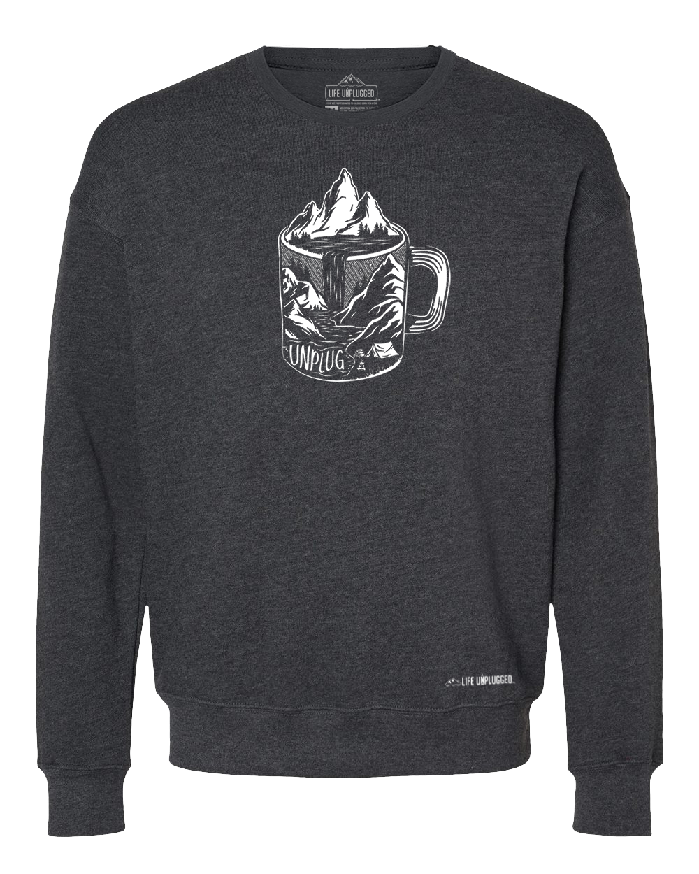 Coffee Mountain Scene Midweight Super Soft Crewneck Sweatshirt