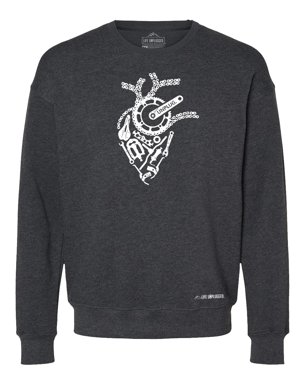 Anatomical Heart (Bicycle Parts) Midweight Super Soft Crewneck Sweatshirt