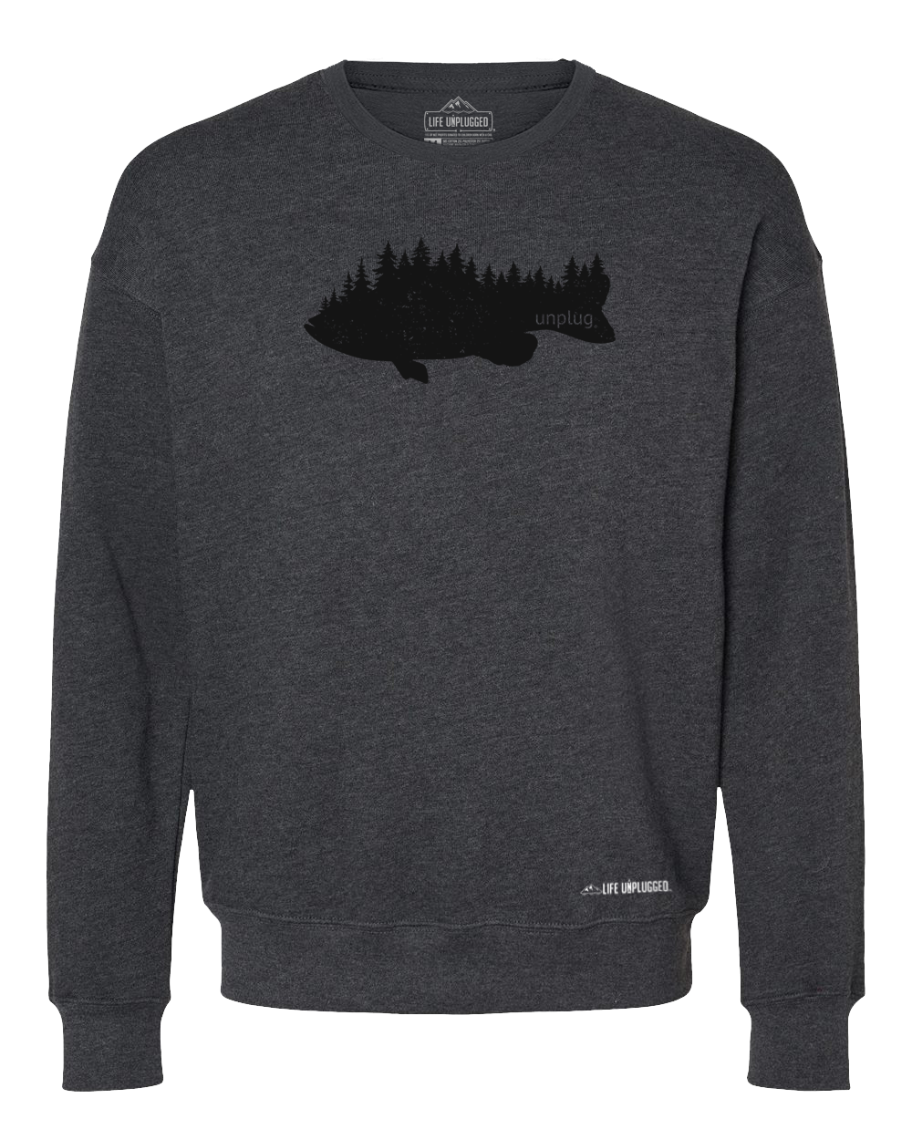 Bass In The Trees Midweight Super Soft Crewneck Sweatshirt