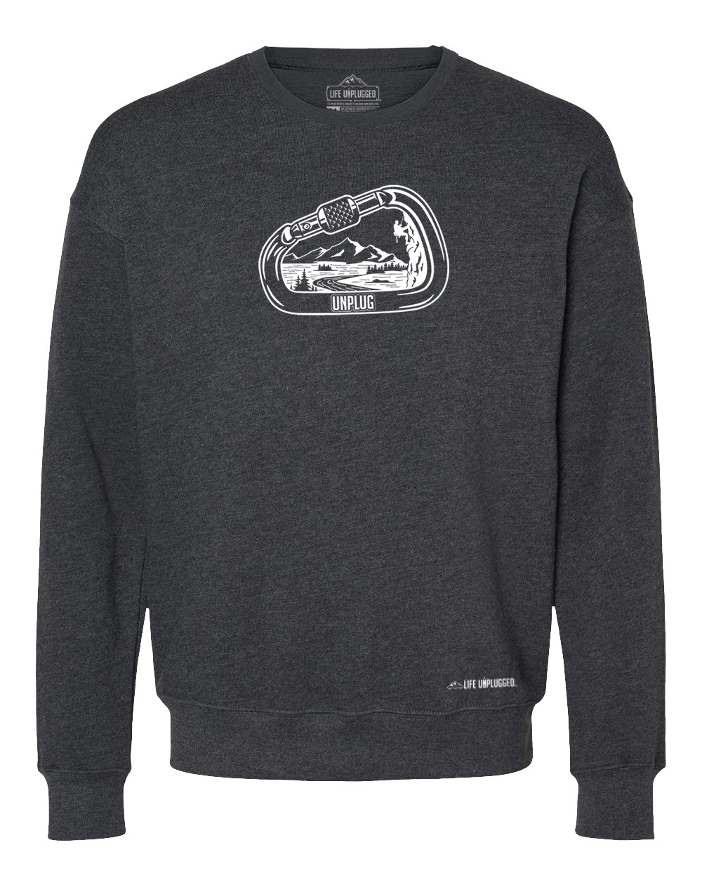 Rock Climbing Mountain Scene Midweight Super Soft Crewneck Sweatshirt