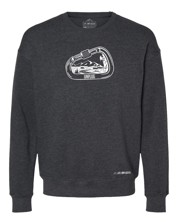 Rock Climbing Mountain Scene Midweight Super Soft Crewneck Sweatshirt