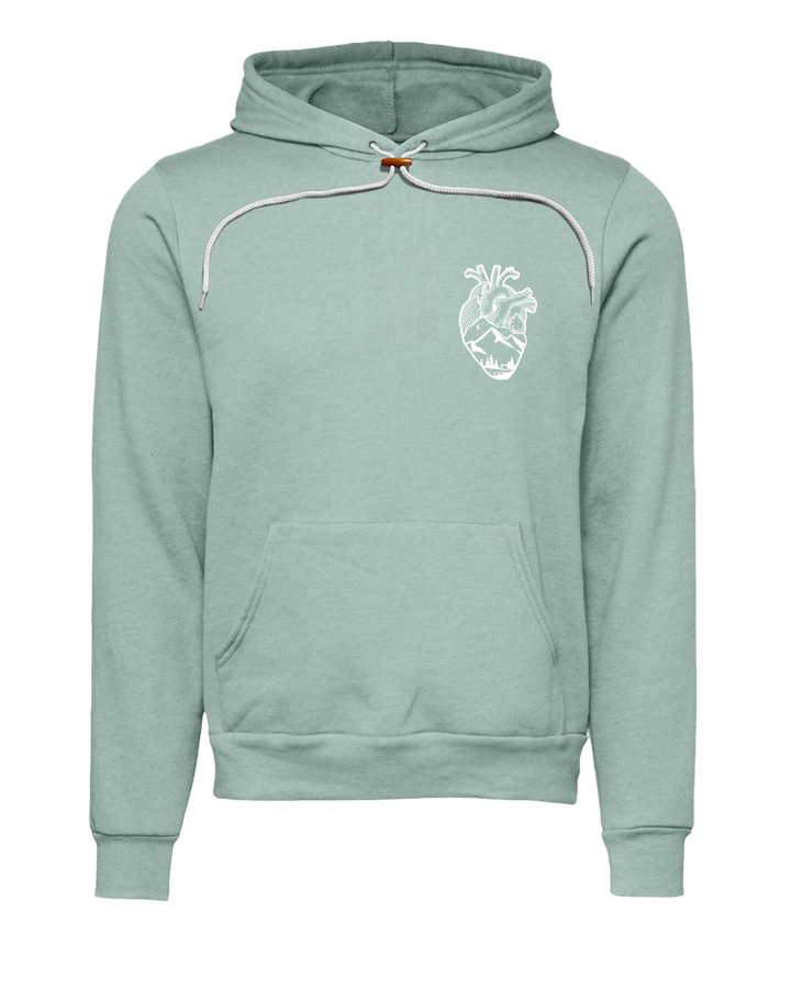 Anatomical Heart (Left Chest) Premium Super Soft Hooded Sweatshirt