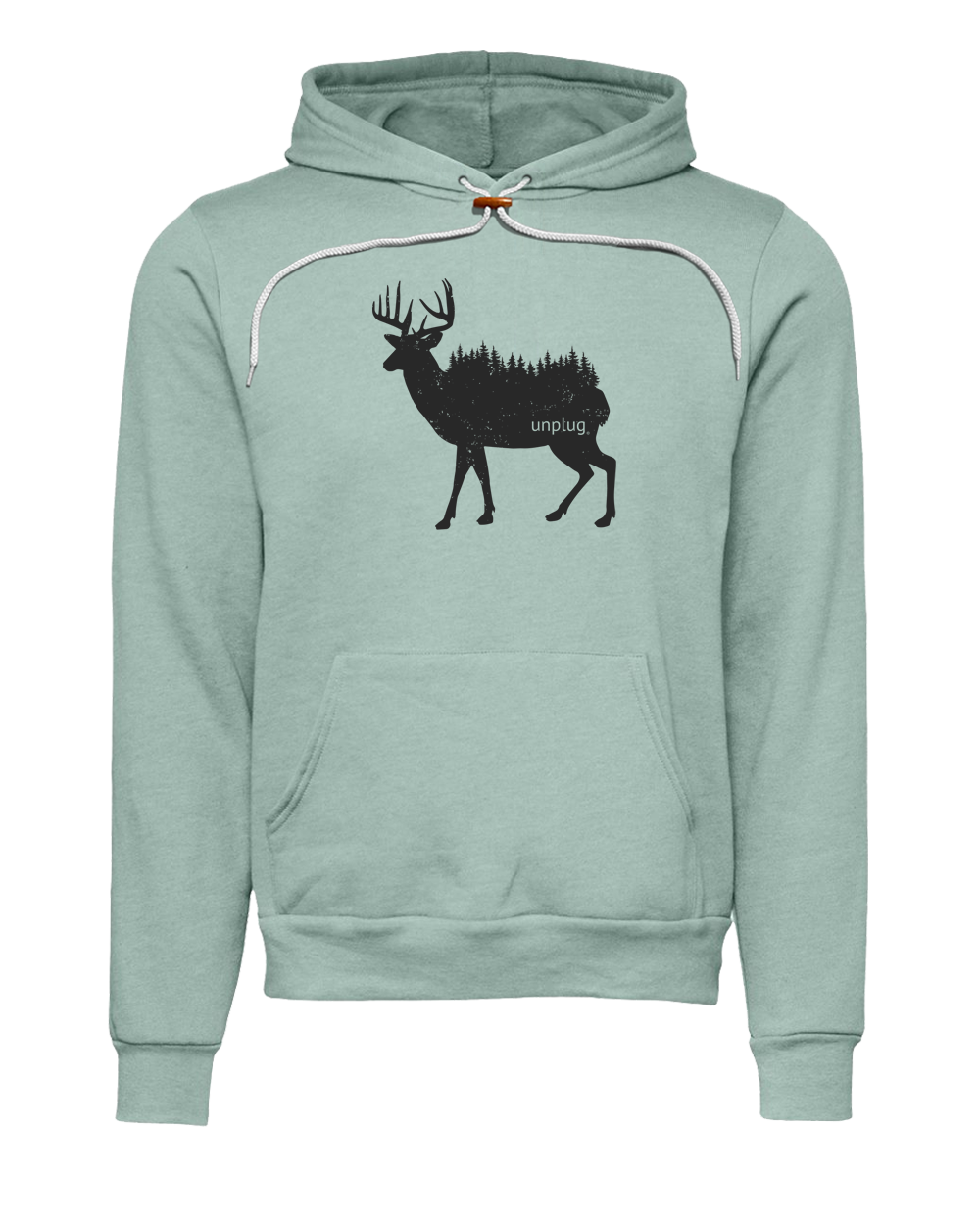 Deer In The Trees Premium Super Soft Hooded Sweatshirt