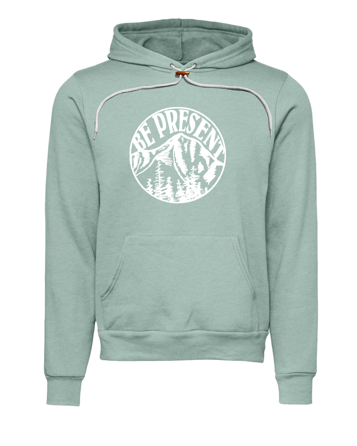 Be Present Mountain Premium Super Soft Hooded Sweatshirt