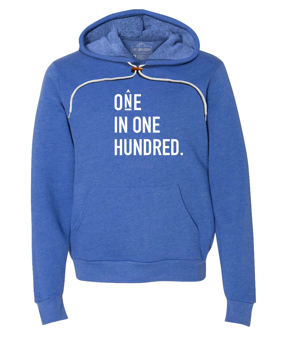 One in One Hundred Stacked Premium Super Soft Hooded Sweatshirt