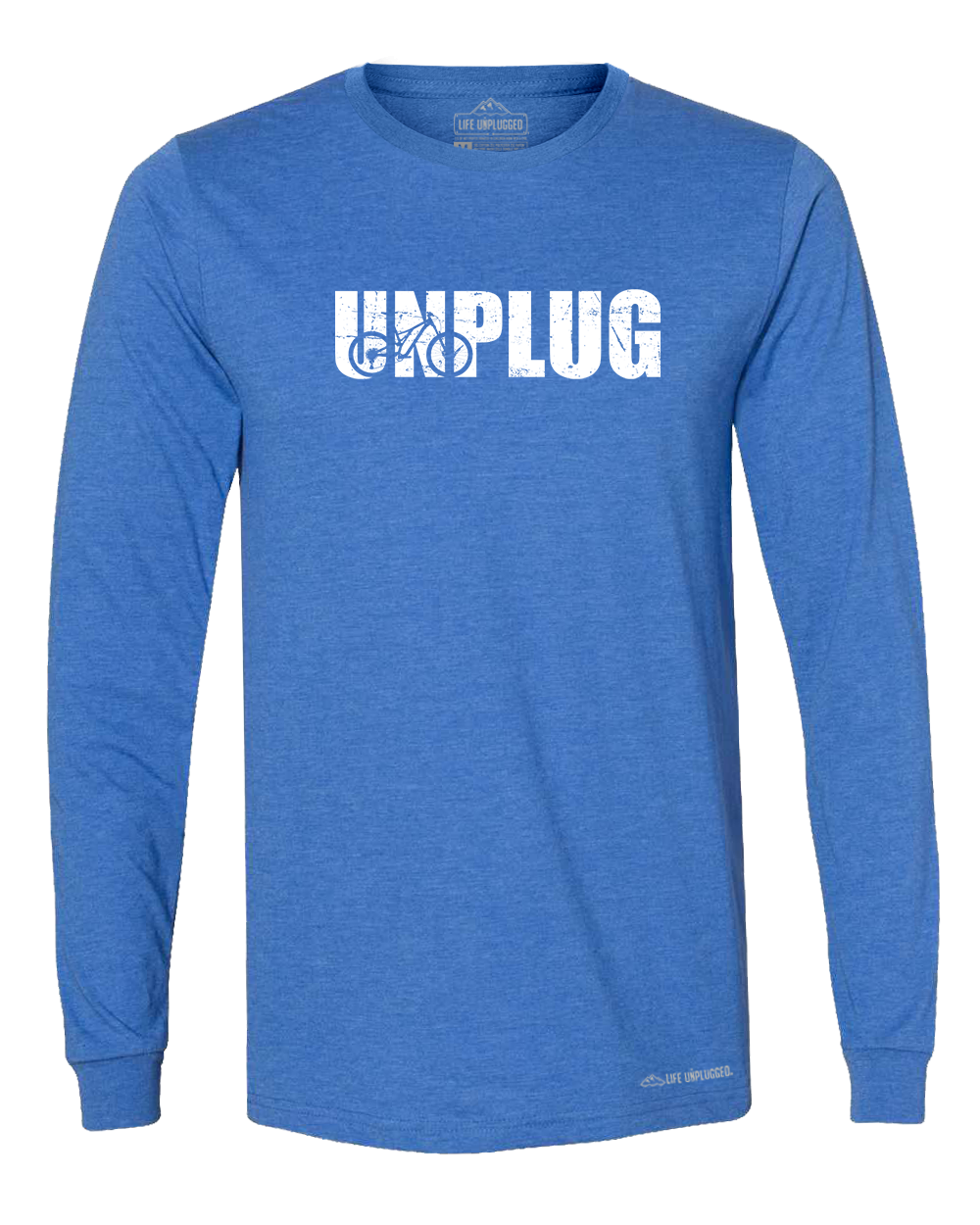 Unplug Mountain Bike Silhouette Long Sleeve T-Shirt