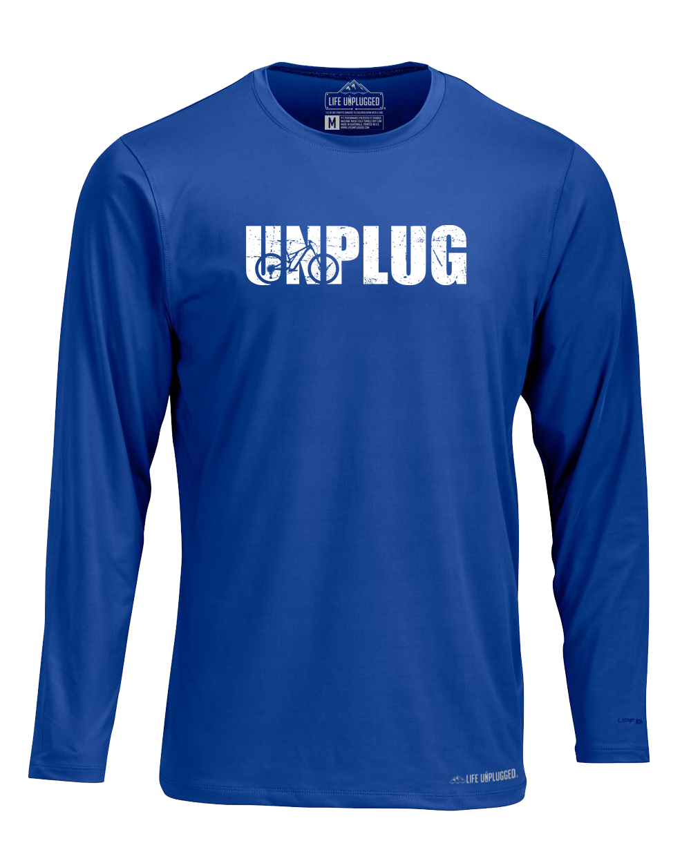 Unplug Mountain Bike Silhouette Performance Long Sleeve with UPF 50+