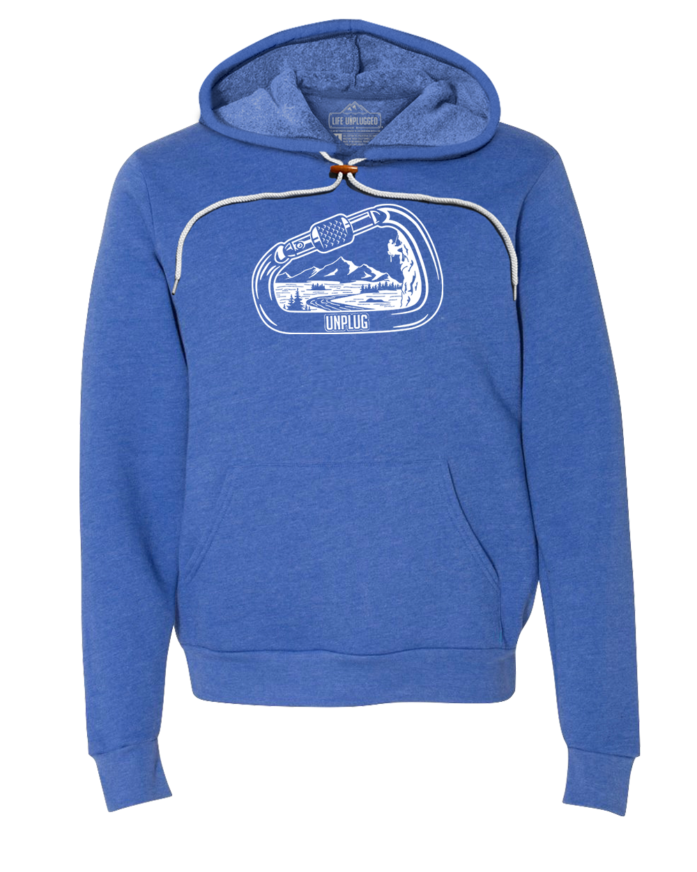 Rock Climbing Mountain Scene Super Soft Hoodie