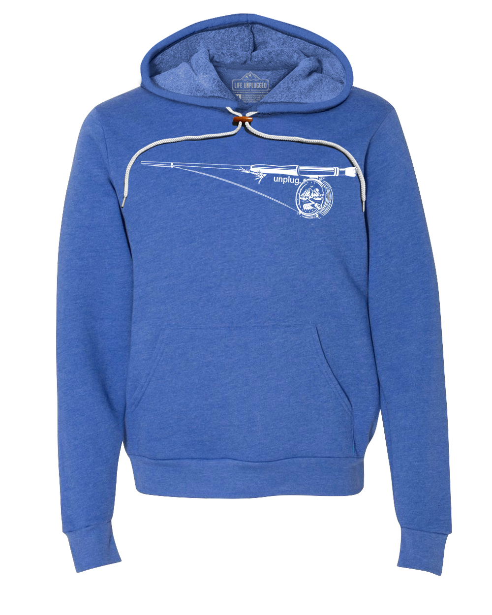 Fly Fishing Mountain Scene Super Soft Hoodie