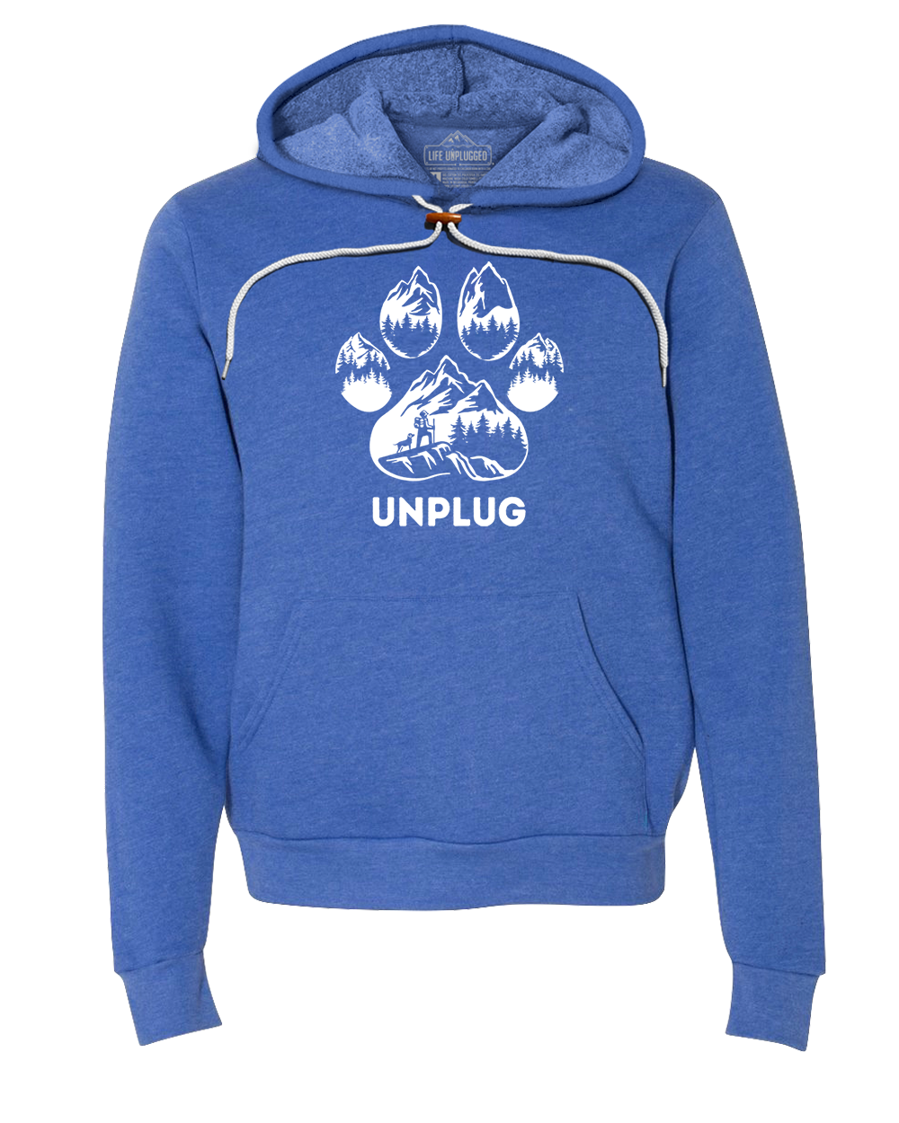 LIMITED DROP! Paw Print Mountain Scene Super Soft Hoodie