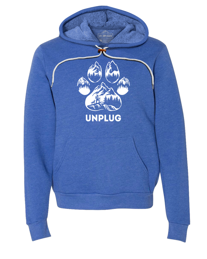 LIMITED DROP! Paw Print Mountain Scene Super Soft Hoodie