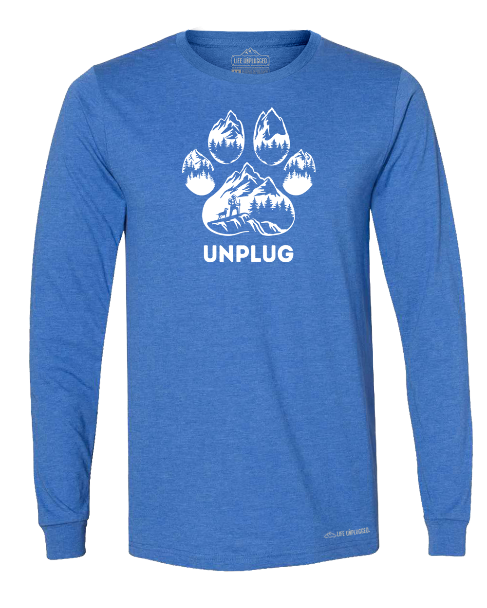 LIMITED DROP! Paw Print Mountain Scene Long Sleeve T-Shirt