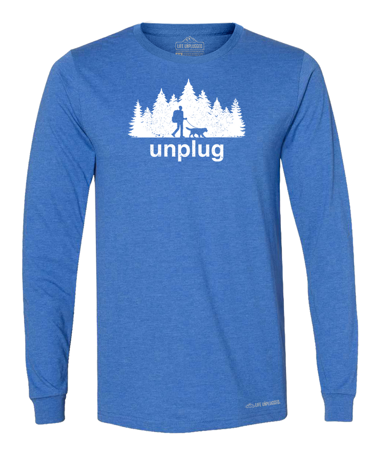 Dog Walks in the Woods Premium Polyblend Long Sleeve T-Shirt - Life Unplugged