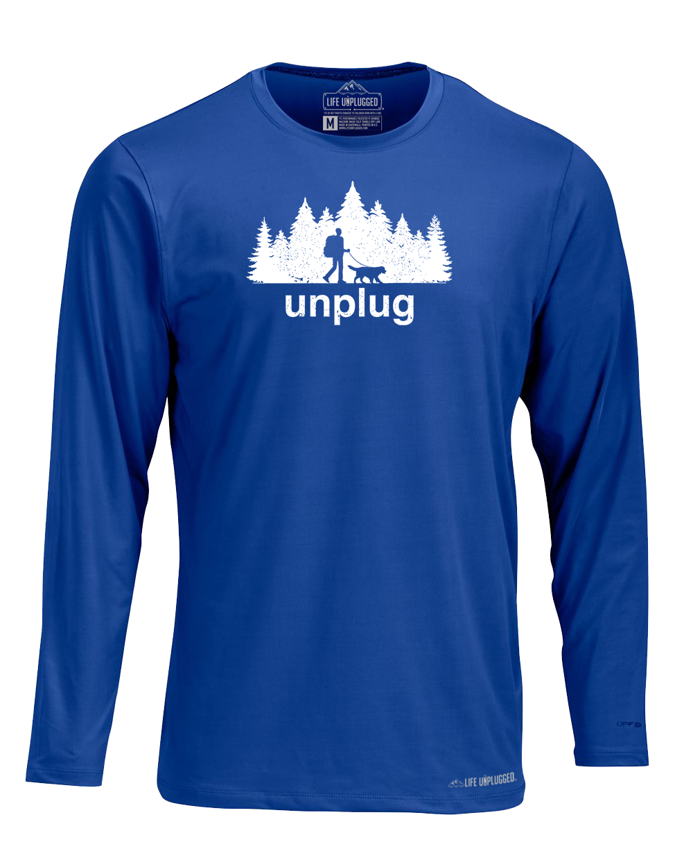 Dog Walks in the Woods Poly/Spandex High Performance Long Sleeve with UPF 50+ - Life Unplugged