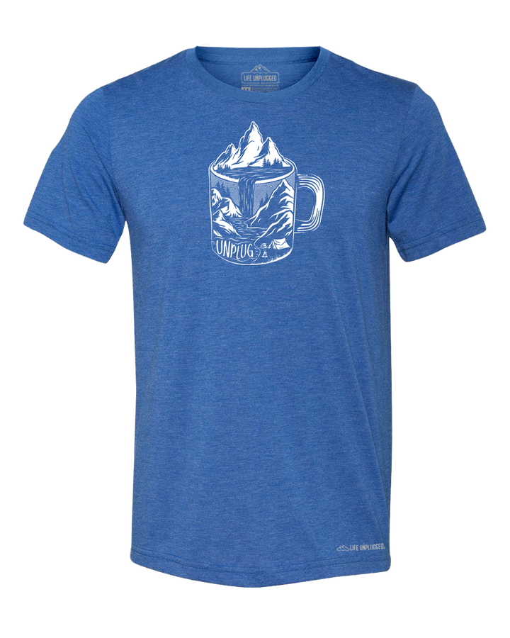 Coffee Mountain Scene Triblend T-Shirt