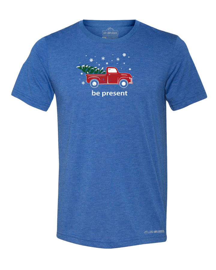 Christmas Tree Truck Triblend T-Shirt