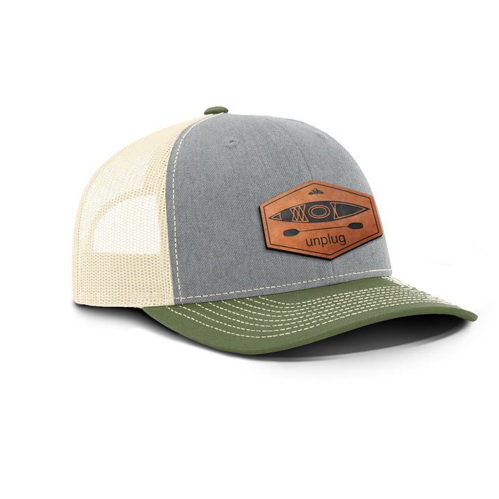 Kayak Snapback Leather Patch Hat