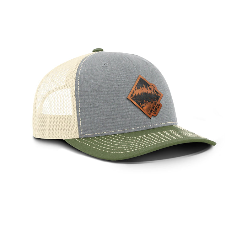 Lake Life Snapback Leather Patch Hat