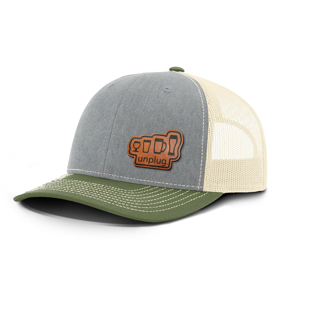 Craft Beer Snapback Leather Patch Hat