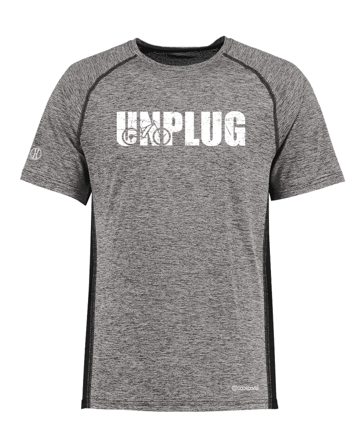UNPLUG MOUNTAIN BIKE SILHOUETTE Poly/Elastane High Performance T-Shirt with UPF 50+
