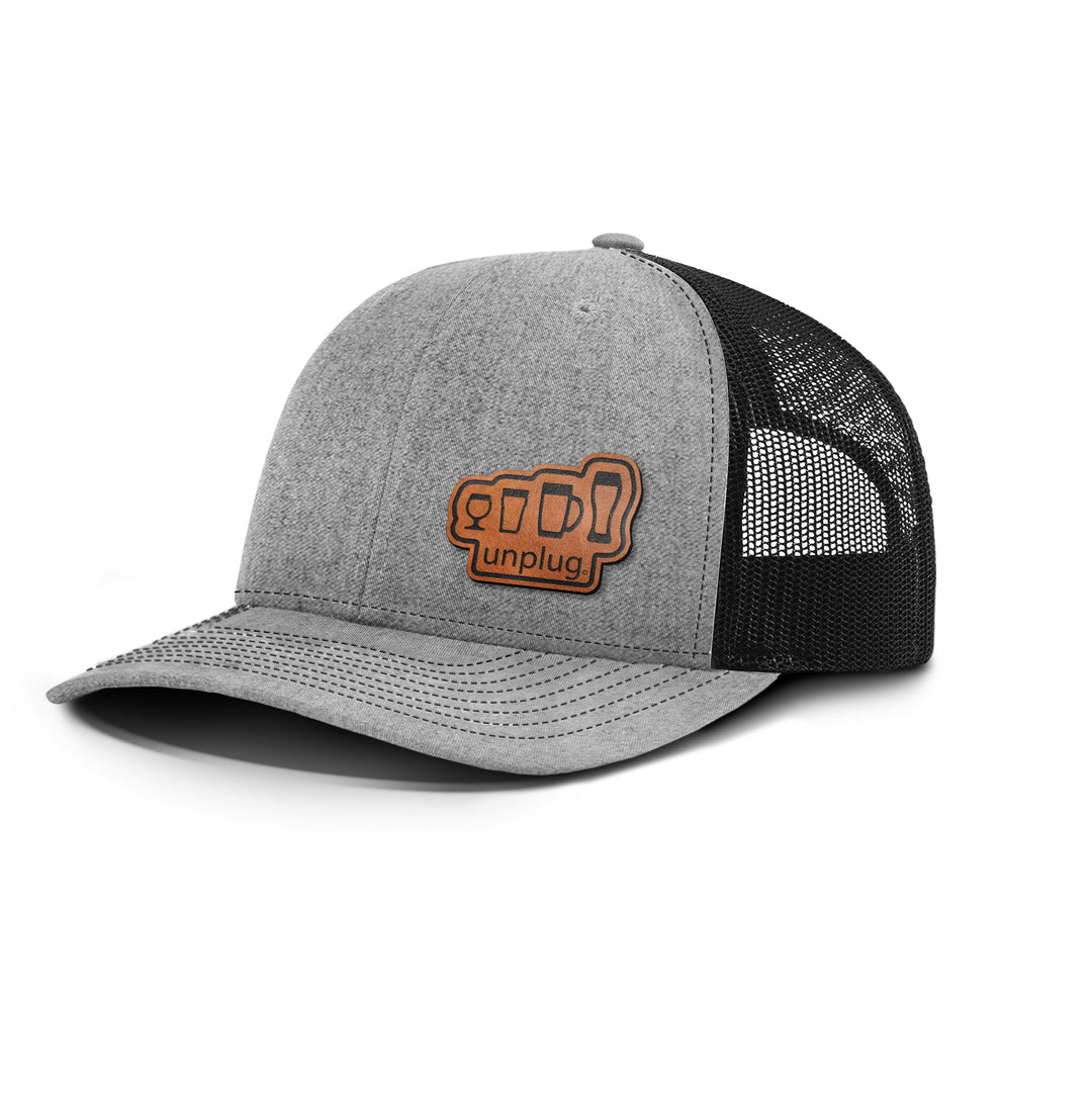 Craft Beer Snapback Leather Patch Hat