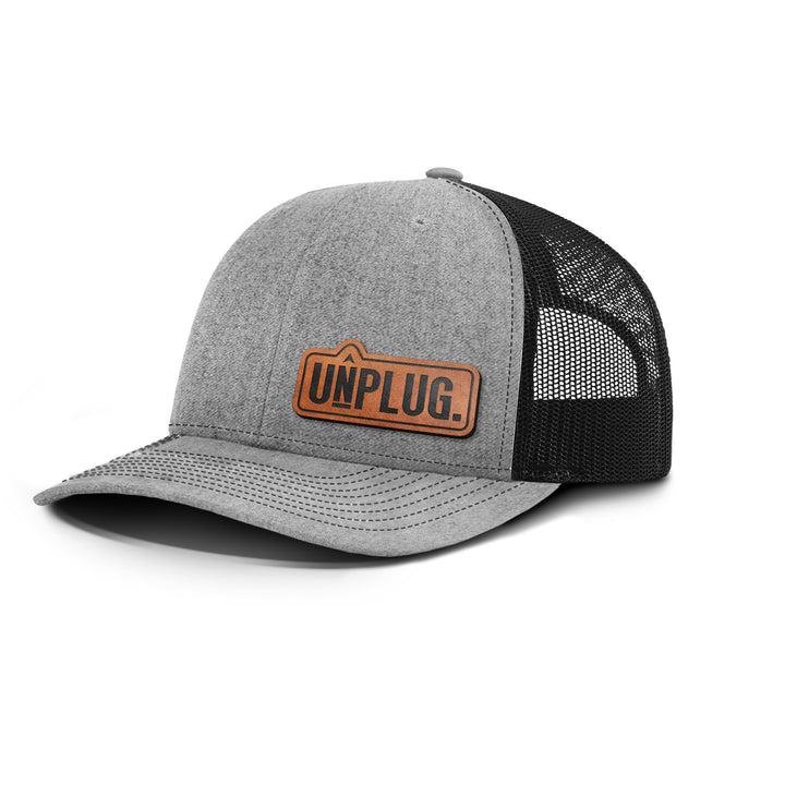 Unplug Snapback Leather Patch Hat