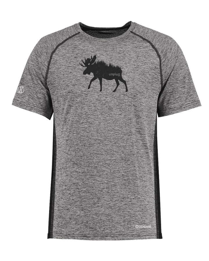 MOOSE IN THE TREES Poly/Elastane High Performance T-Shirt with UPF 50+