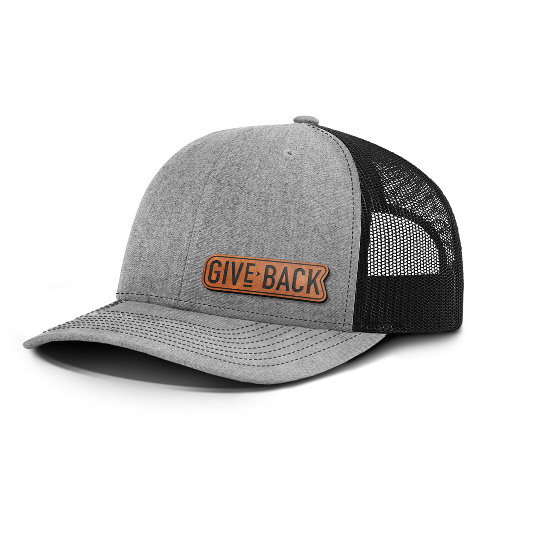 Give Back Snapback Leather Patch Hat