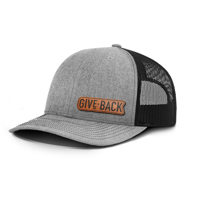 Give Back Snapback Leather Patch Hat