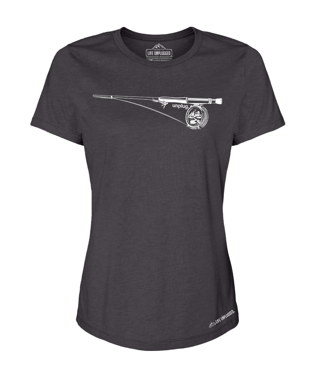 Fly Fishing Mountain Scene Women's T-Shirt