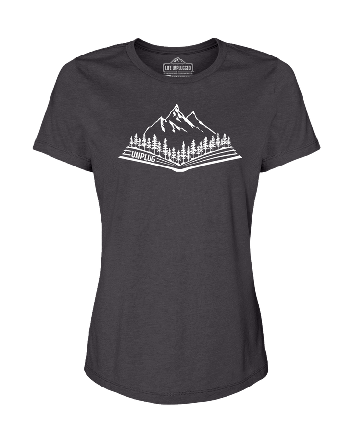 Open Book Mountain Scene Women's T-Shirt