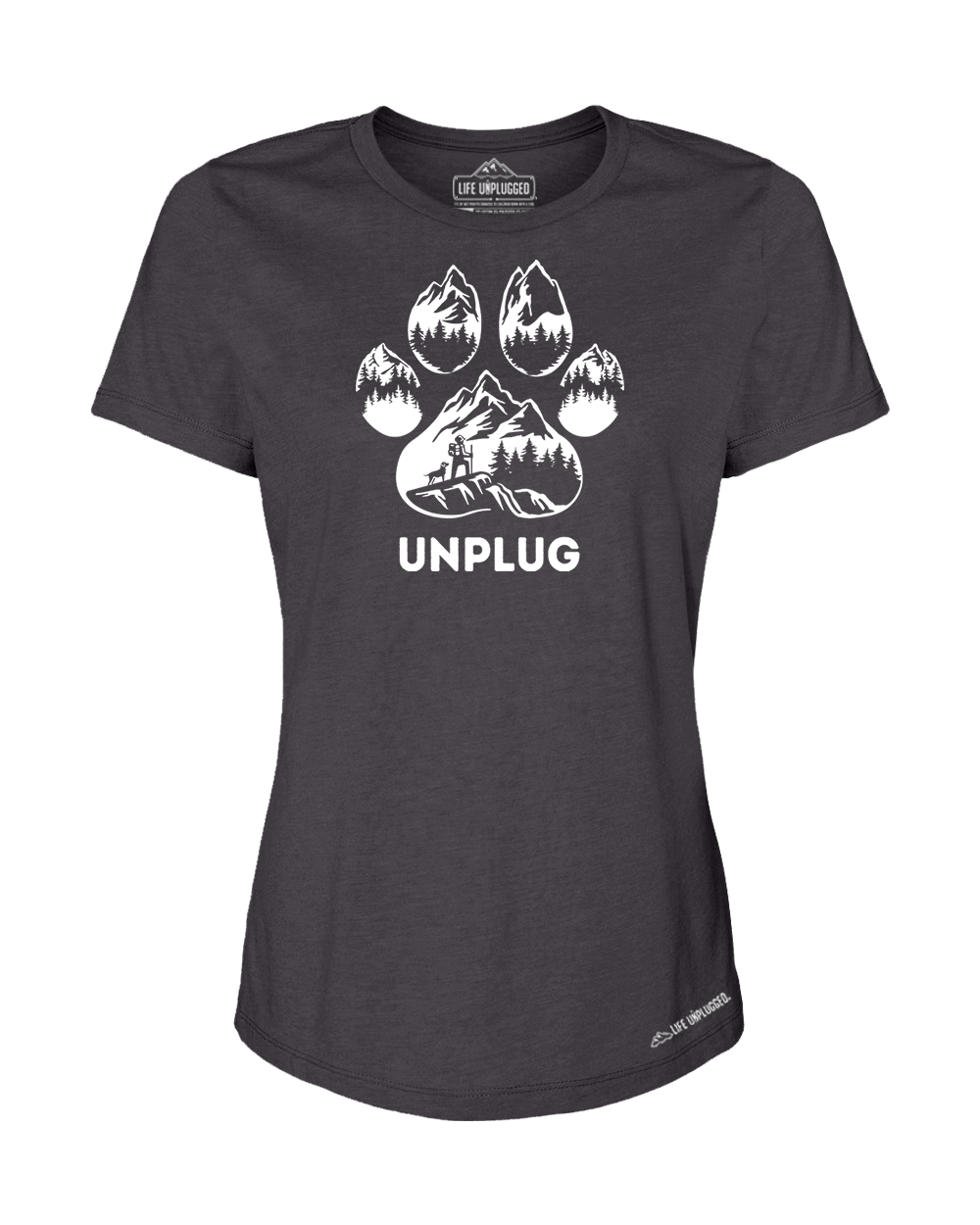 LIMITED DROP! Paw Print Mountain Scene Women's T-Shirt