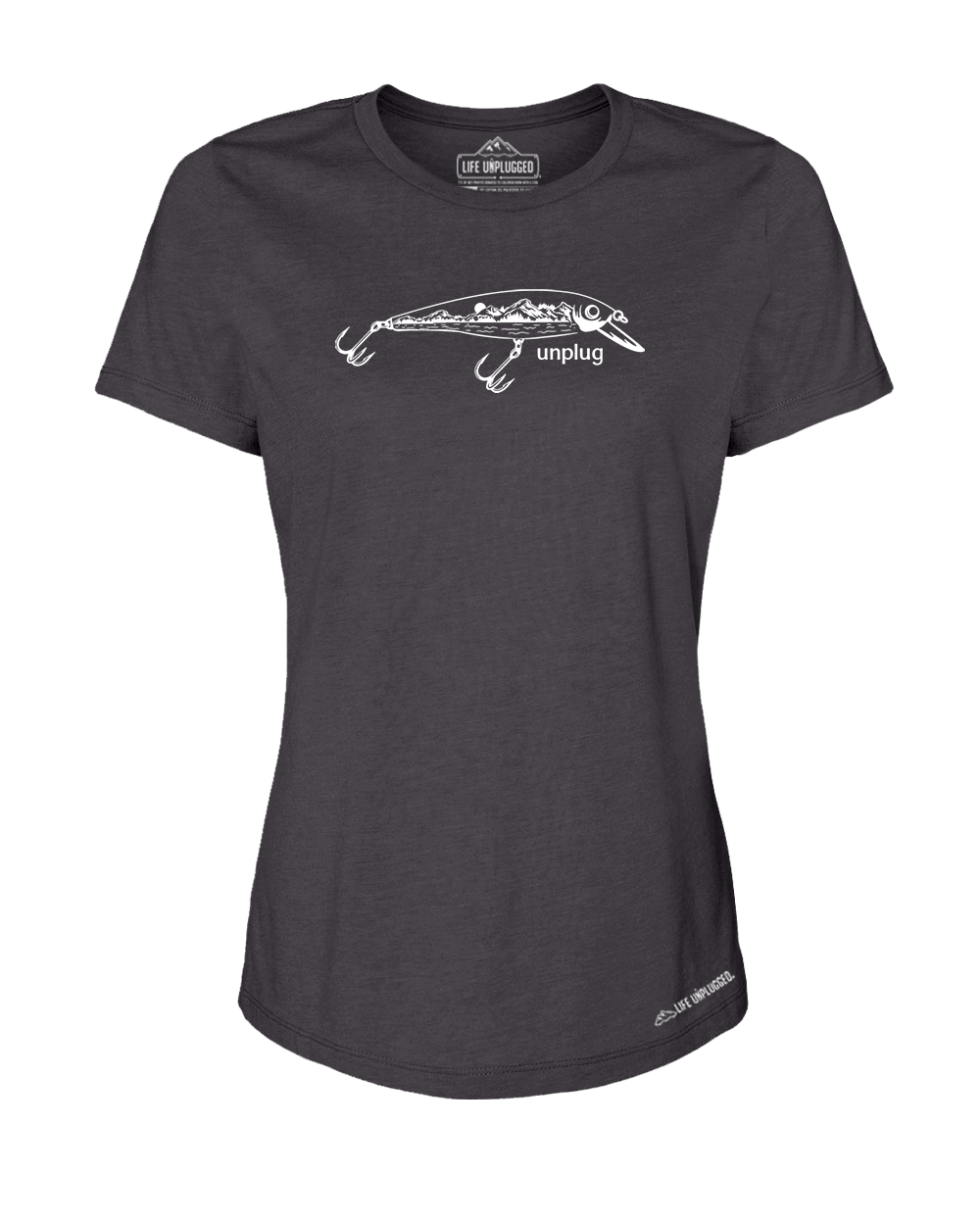 Fishing Lure Mountain Scene Women's T-Shirt