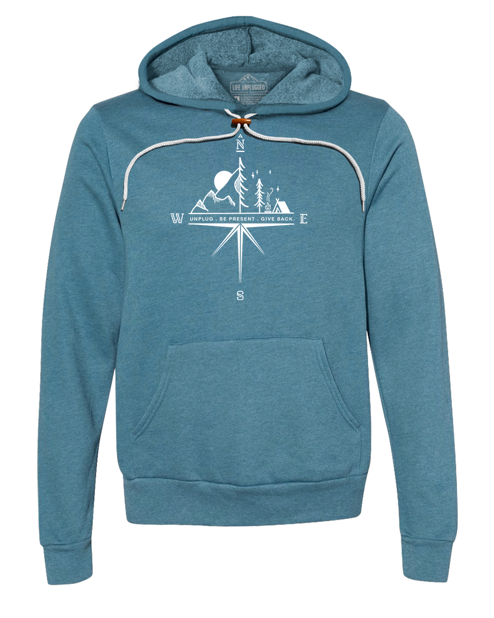 Mountain Forest Ultra Soft Zip Up Hoodie - Unisex Heather Deep