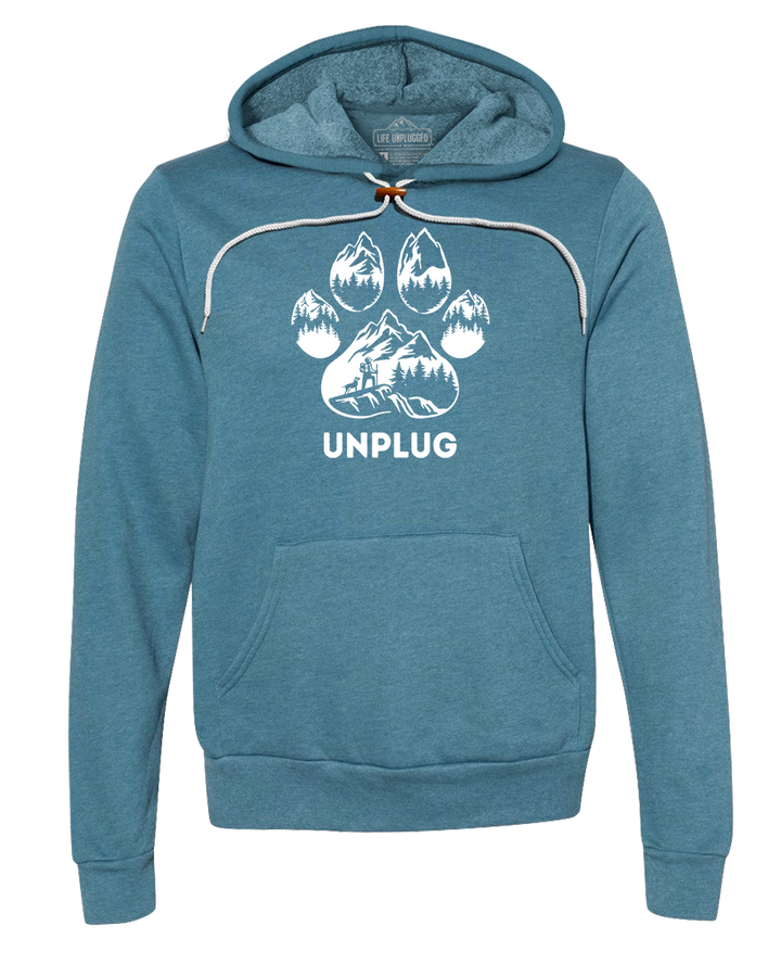 LIMITED DROP! Paw Print Mountain Scene Super Soft Hoodie