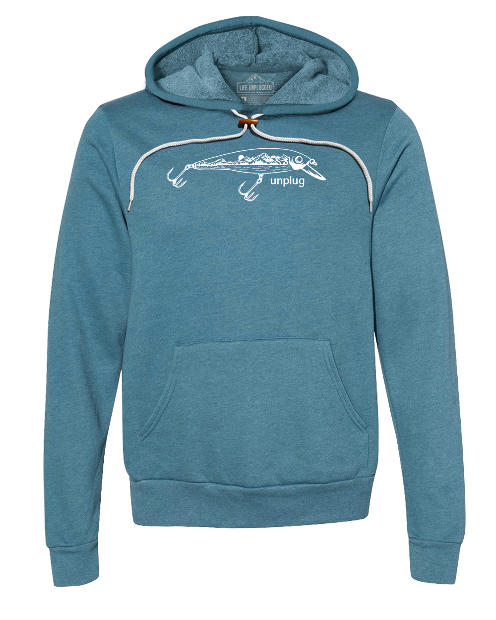 Fishing Lure Mountain Scene Super Soft Hoodie