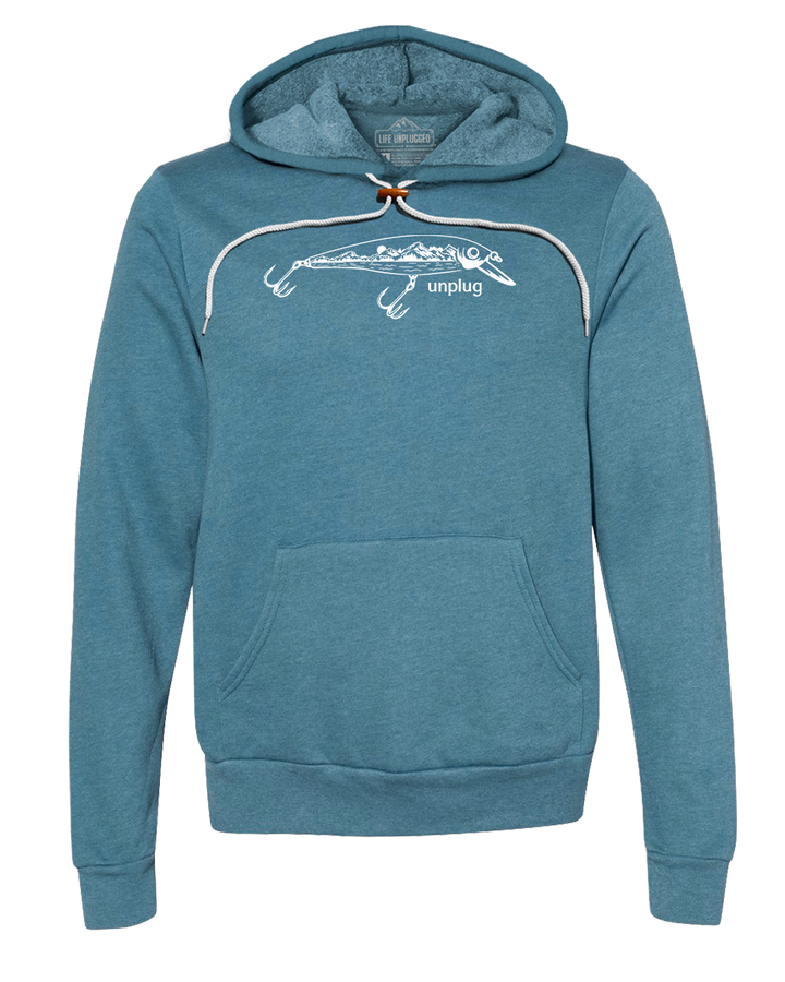 Fishing Lure Mountain Scene Super Soft Hoodie