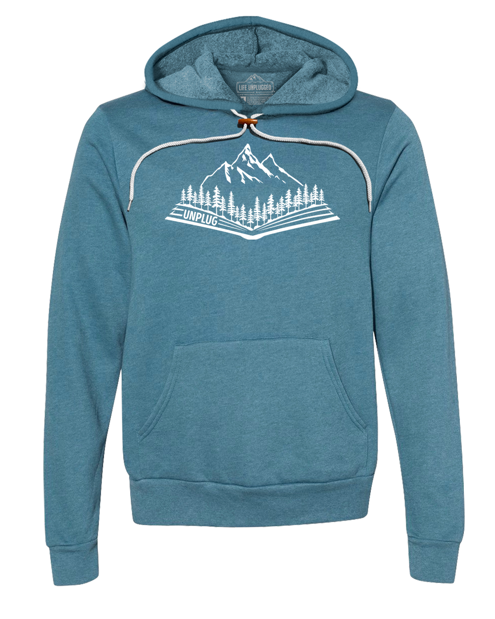 Open Book Mountain Scene Super Soft Hoodie