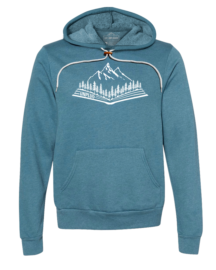 Open Book Mountain Scene Super Soft Hoodie