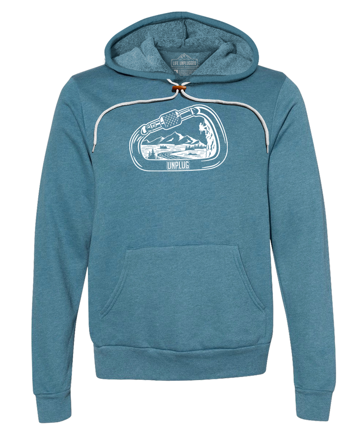 Rock Climbing Mountain Scene Super Soft Hoodie