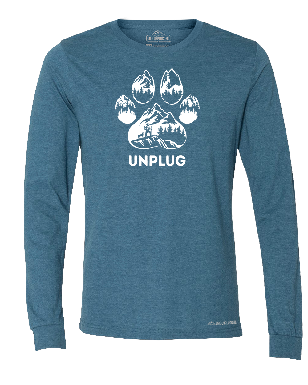 LIMITED DROP! Paw Print Mountain Scene Long Sleeve T-Shirt