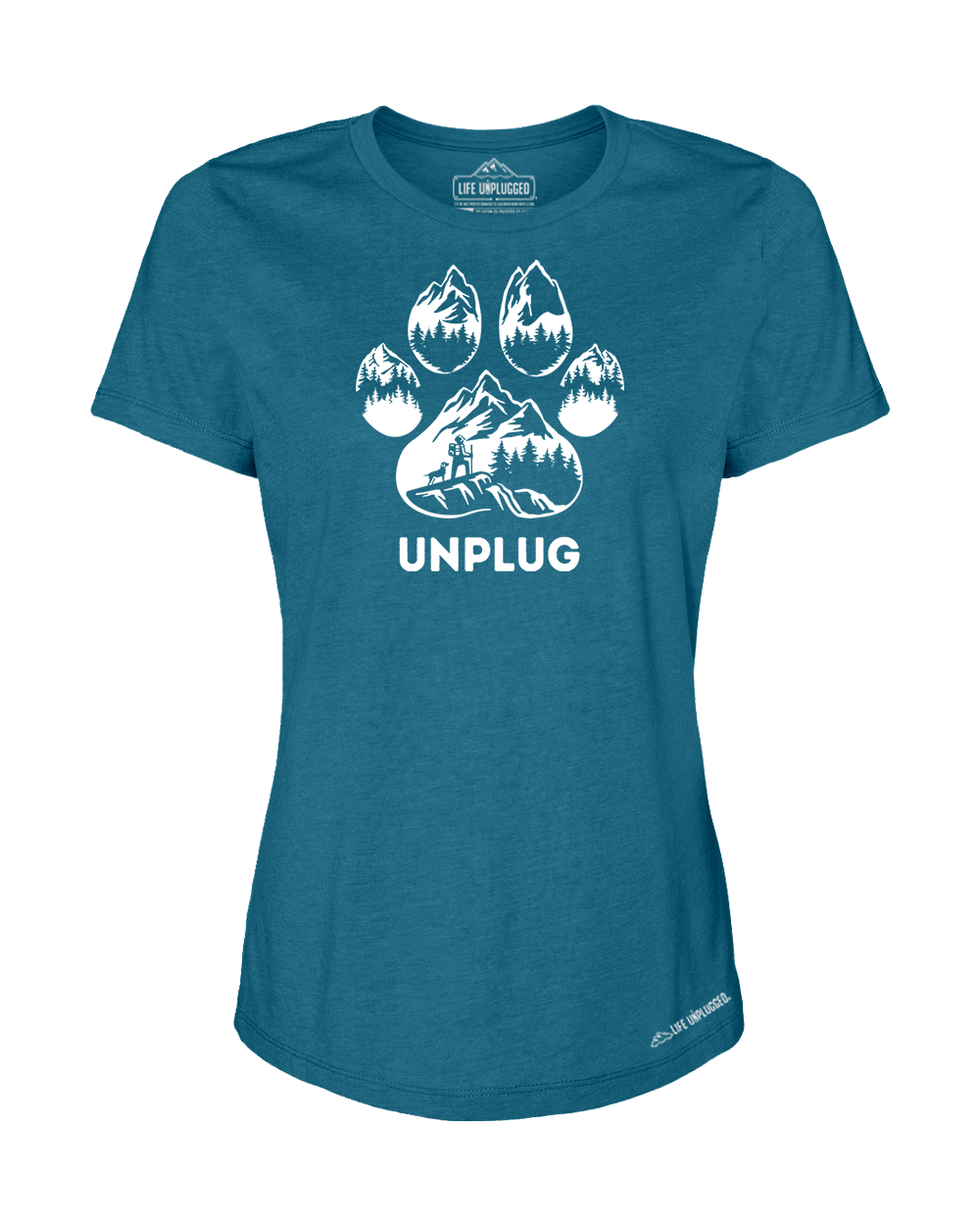 LIMITED DROP! Paw Print Mountain Scene Women's T-Shirt