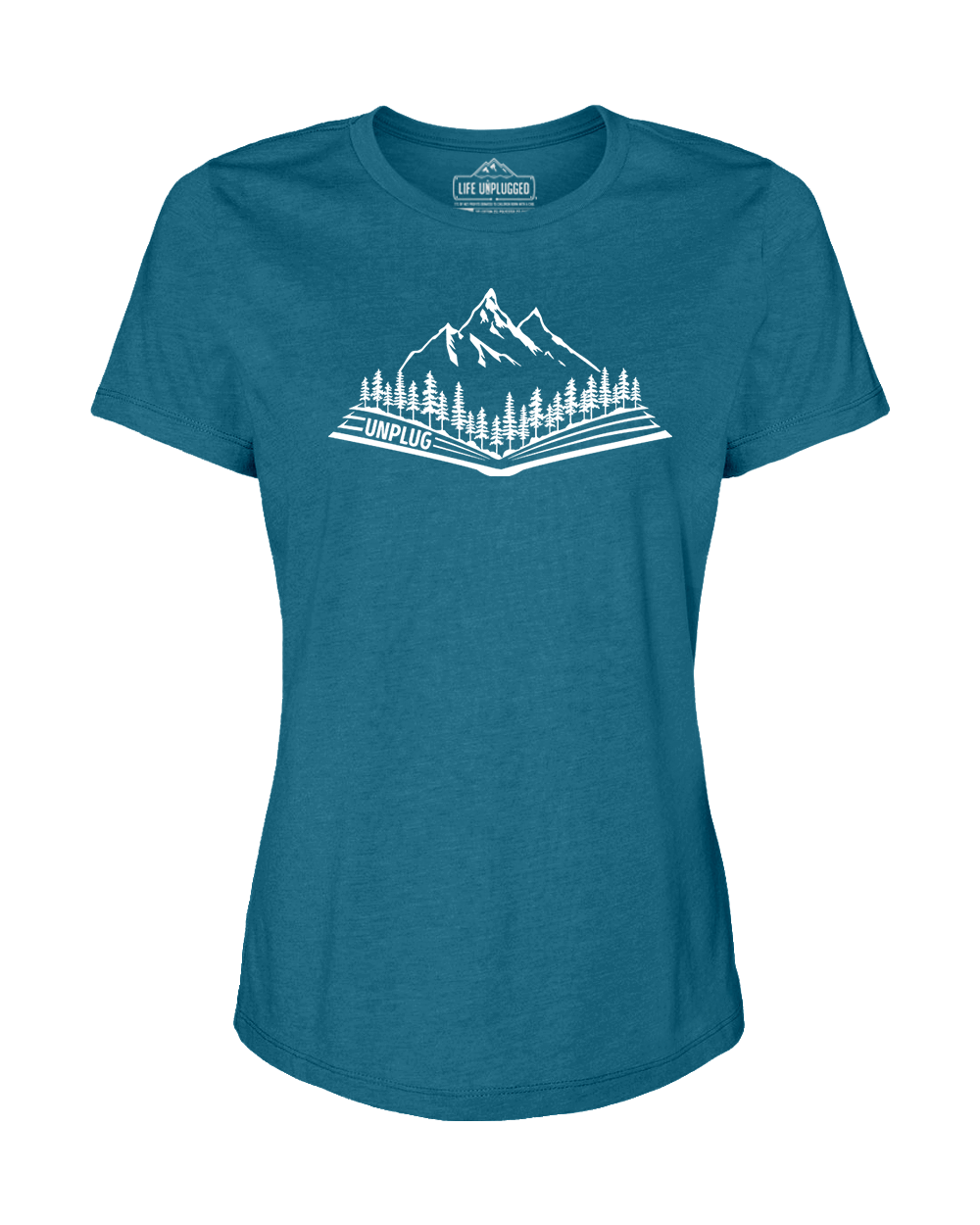 Open Book Mountain Scene Women's T-Shirt