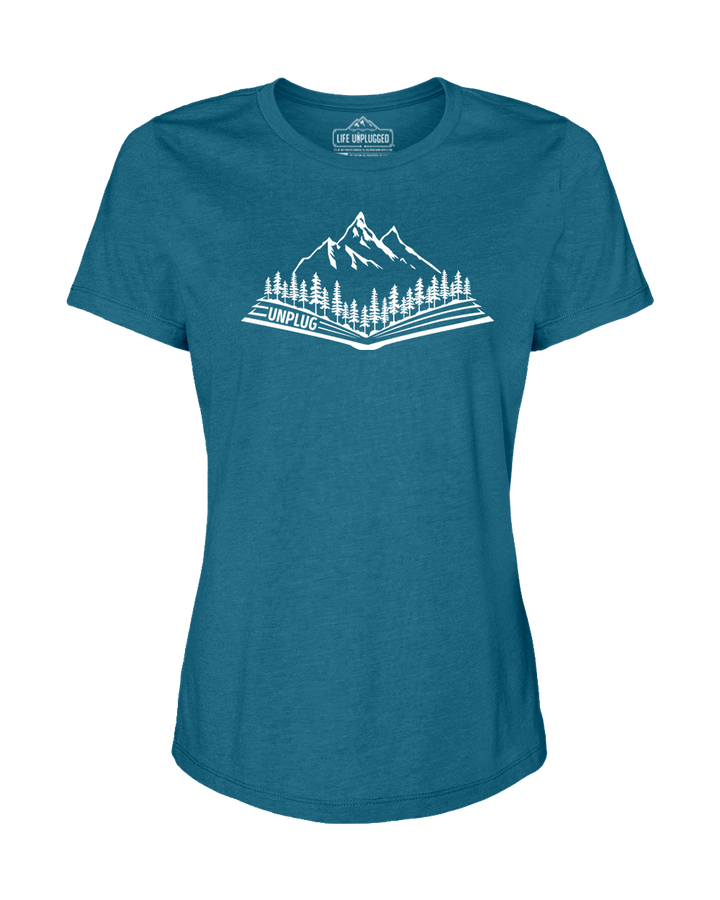 Open Book Mountain Scene Women's T-Shirt