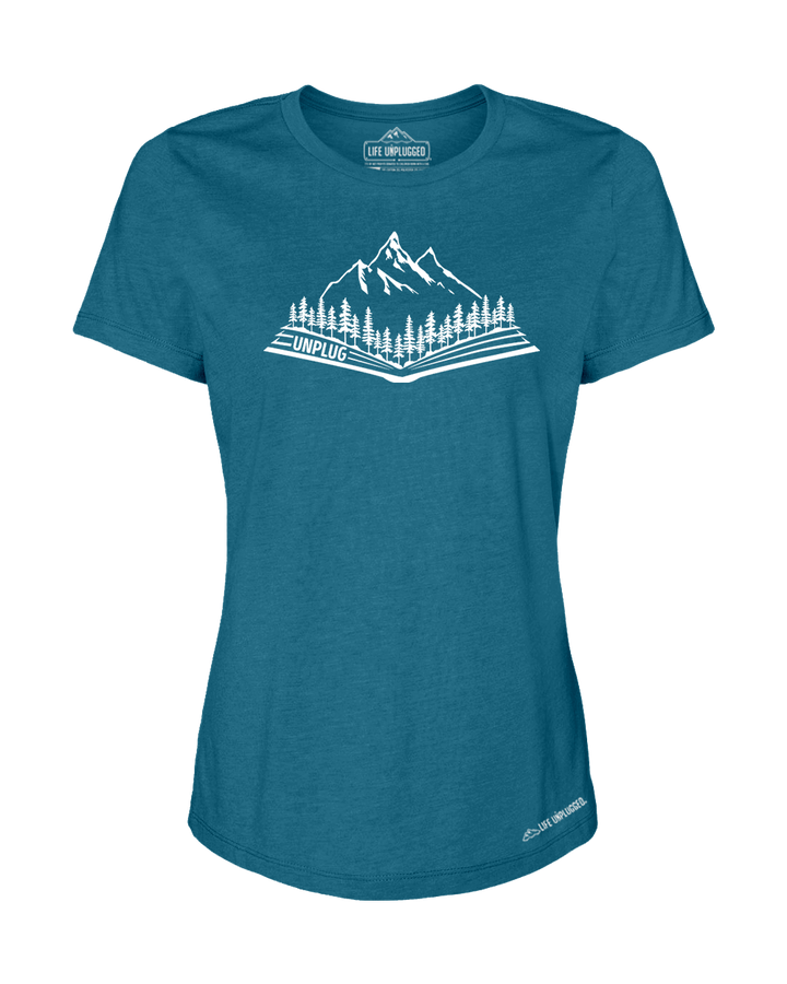 Open Book Mountain Scene Women's T-Shirt