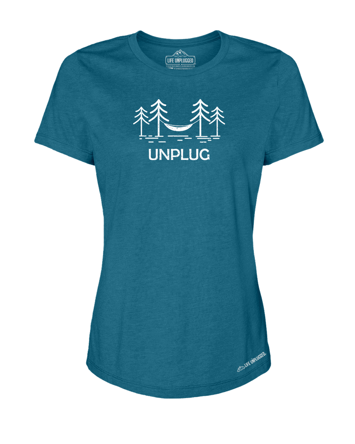 Hammocking Premium Women's Relaxed Fit Polyblend T-Shirt - Life Unplugged