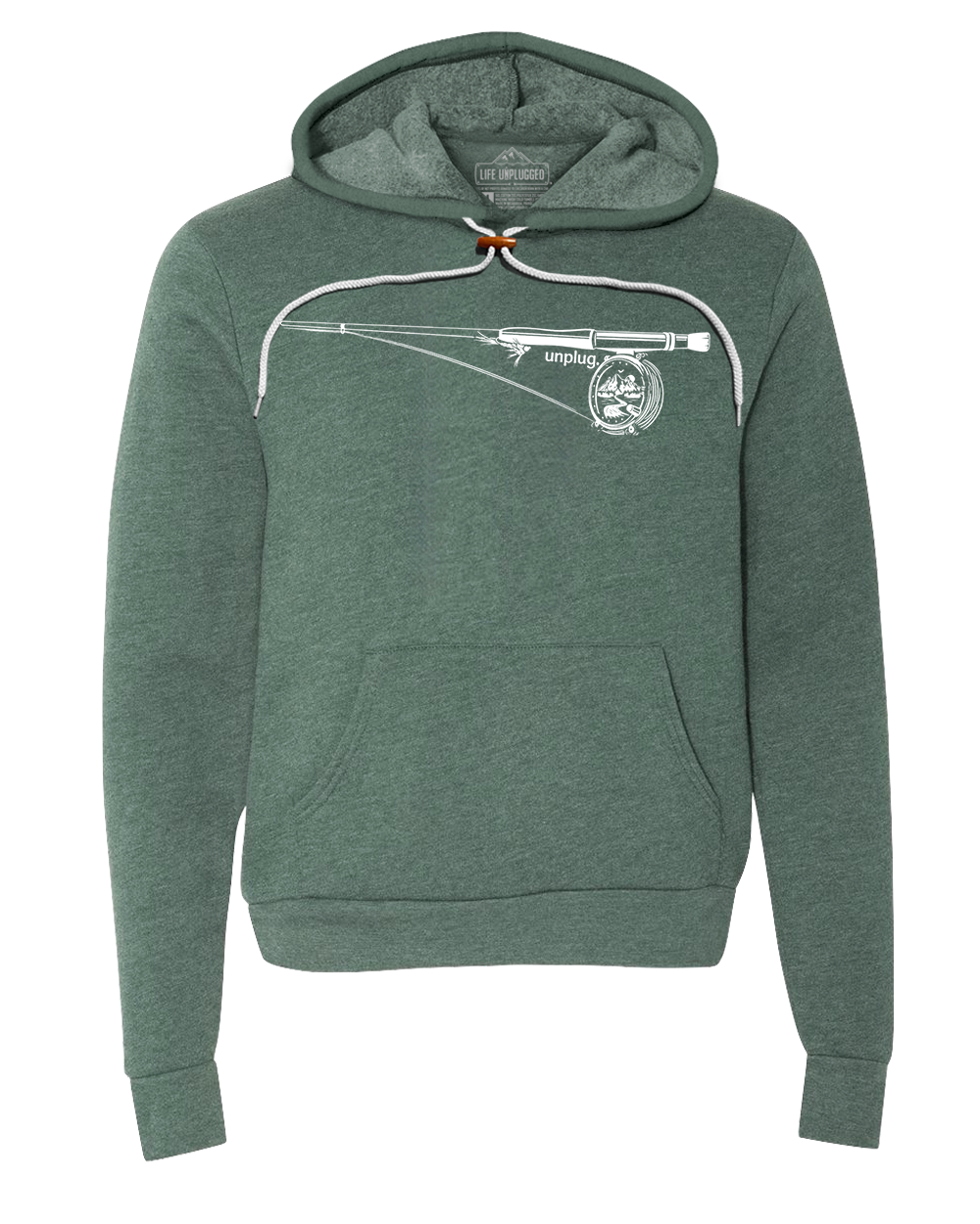 Fly Fishing Mountain Scene Super Soft Hoodie