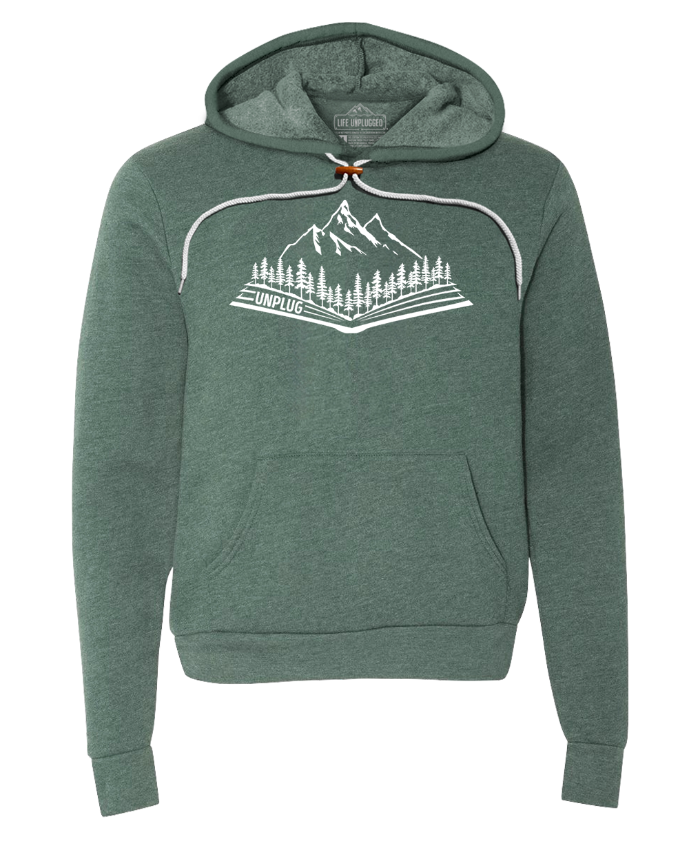 Open Book Mountain Scene Super Soft Hoodie